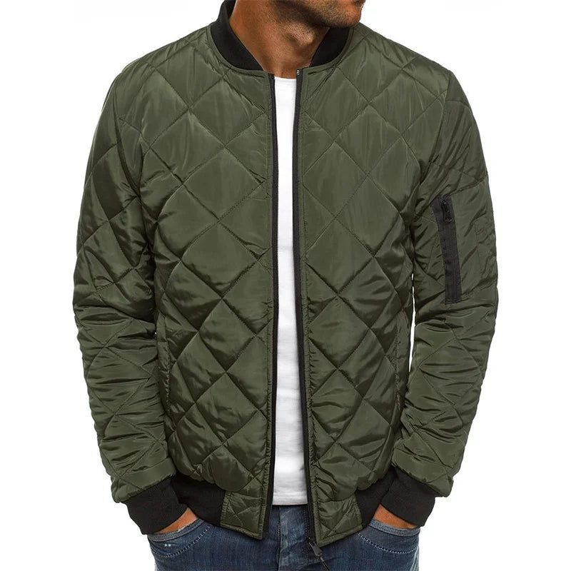 Preston Lightweight Diamond Quilted Bomber Jacket