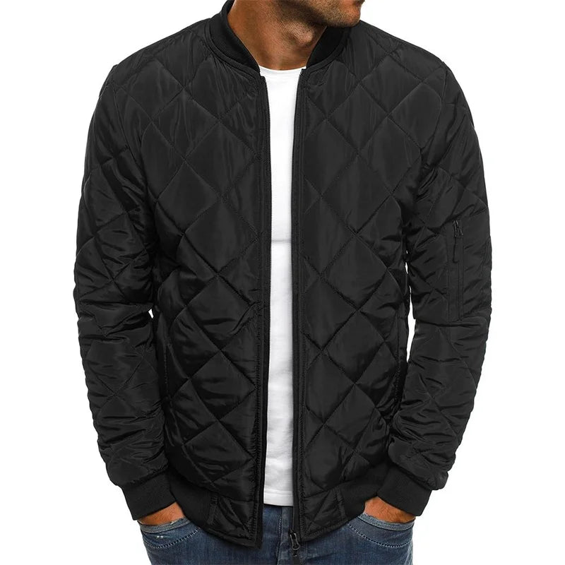 Preston Lightweight Diamond Quilted Bomber Jacket