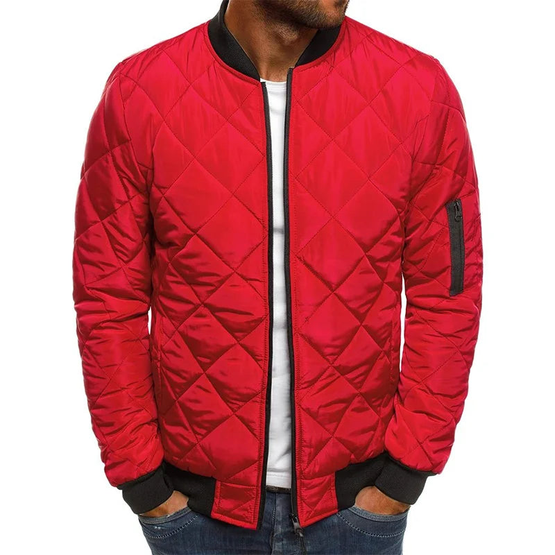 Preston Lightweight Diamond Quilted Bomber Jacket