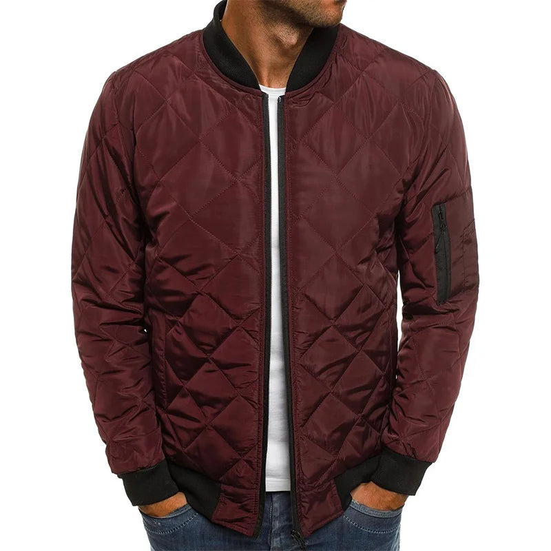 Preston Lightweight Diamond Quilted Bomber Jacket