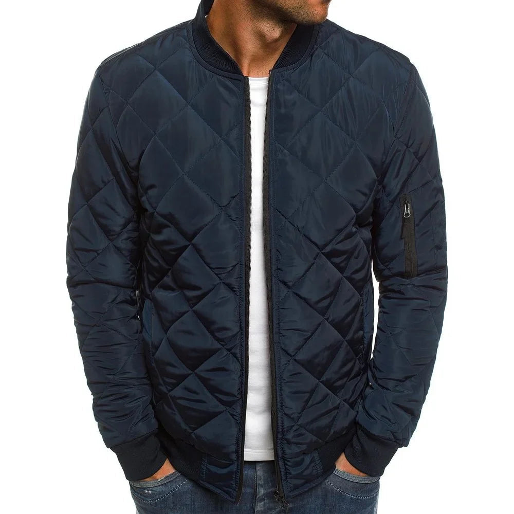 Preston Lightweight Diamond Quilted Bomber Jacket