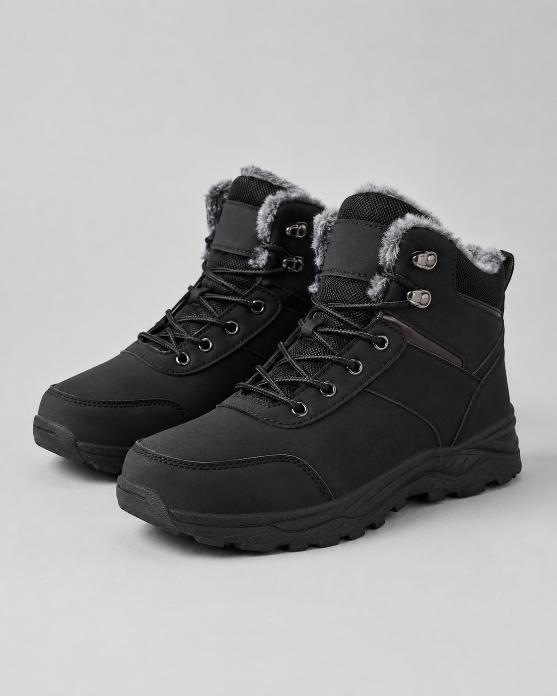 Ignatius Men's Fur Lined Thermal Winter Snow Boots