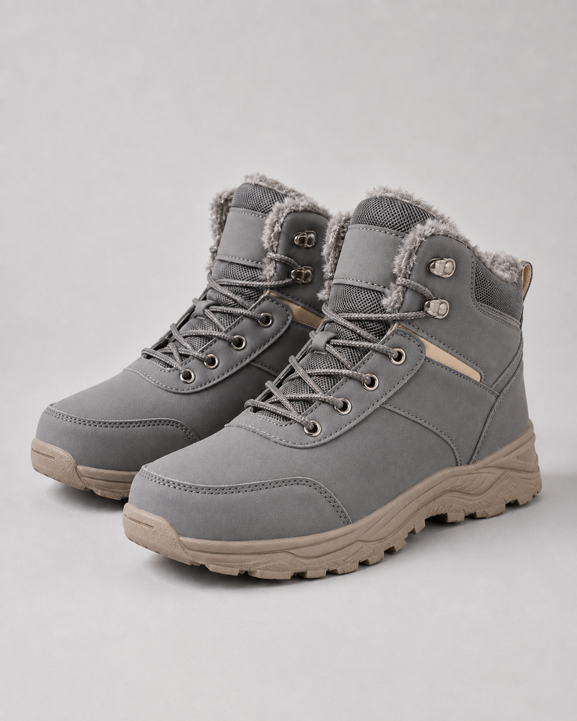 Ignatius Men's Fur Lined Thermal Winter Snow Boots
