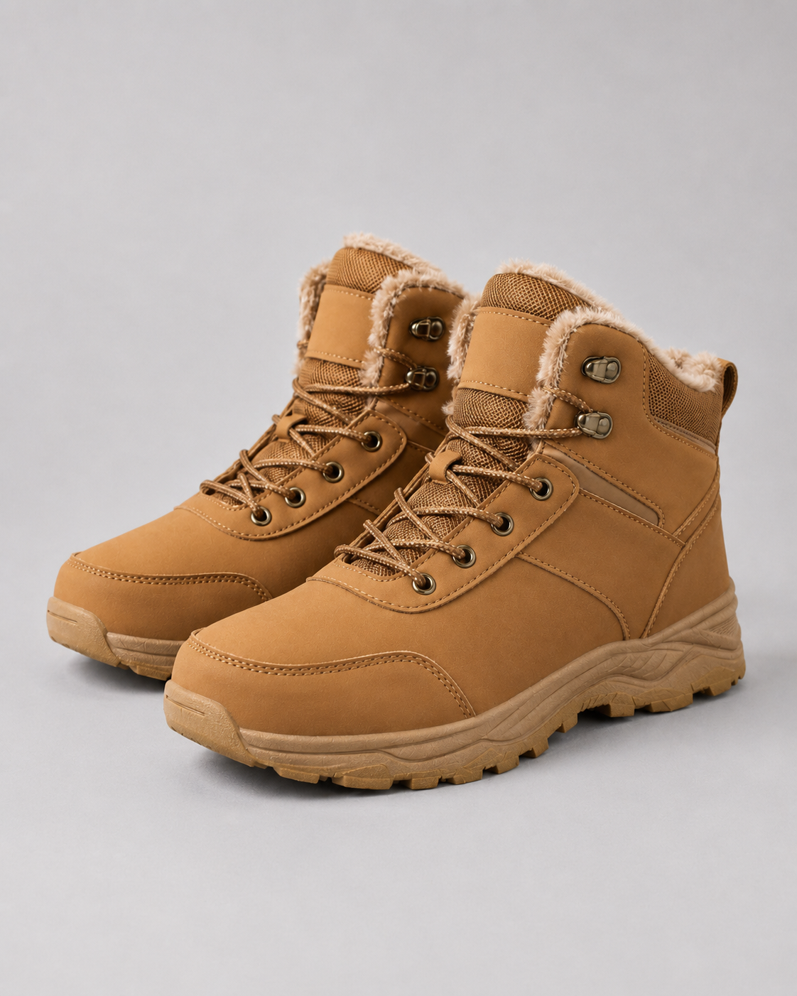 Ignatius Men's Fur Lined Thermal Winter Snow Boots