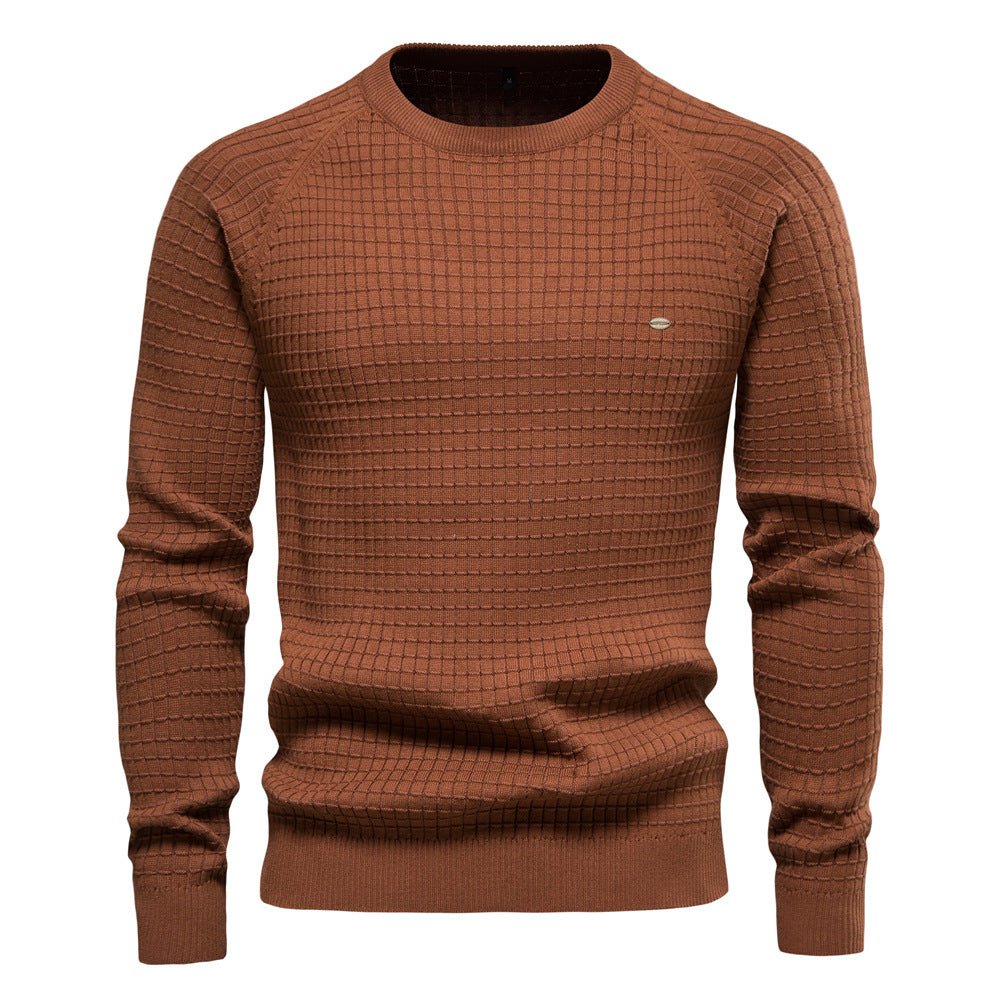 Oliver Textured Crewneck Knit Sweater for Men