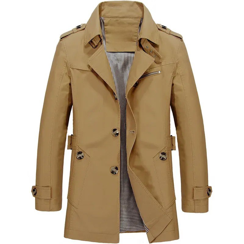 Clifford Tailored Vintage Long Trench Coat