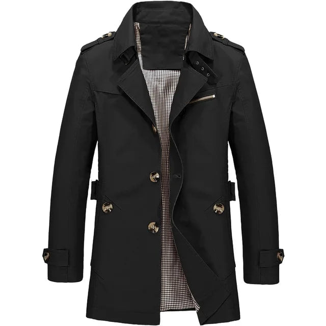Clifford Tailored Vintage Long Trench Coat