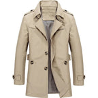 Clifford Tailored Vintage Long Trench Coat