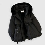 Aya Women's Hooded Winter Parka with Drawstring Waist