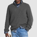 Felix Casual Relaxed Ribbed Quarter Zip Sweater