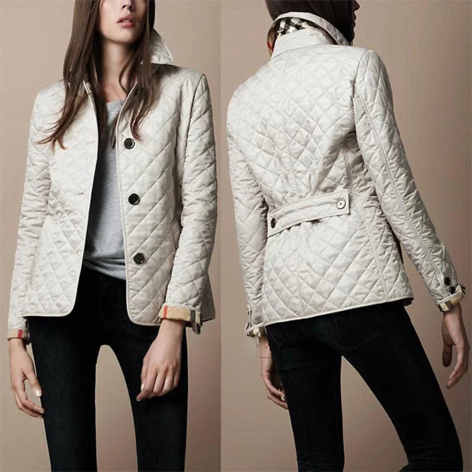 Isobel Elegant Lightweight Diamond Quilted Jacket