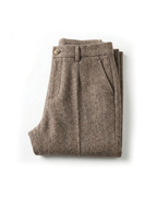 Julian Tailored Warm Herringbone Dress Pants
